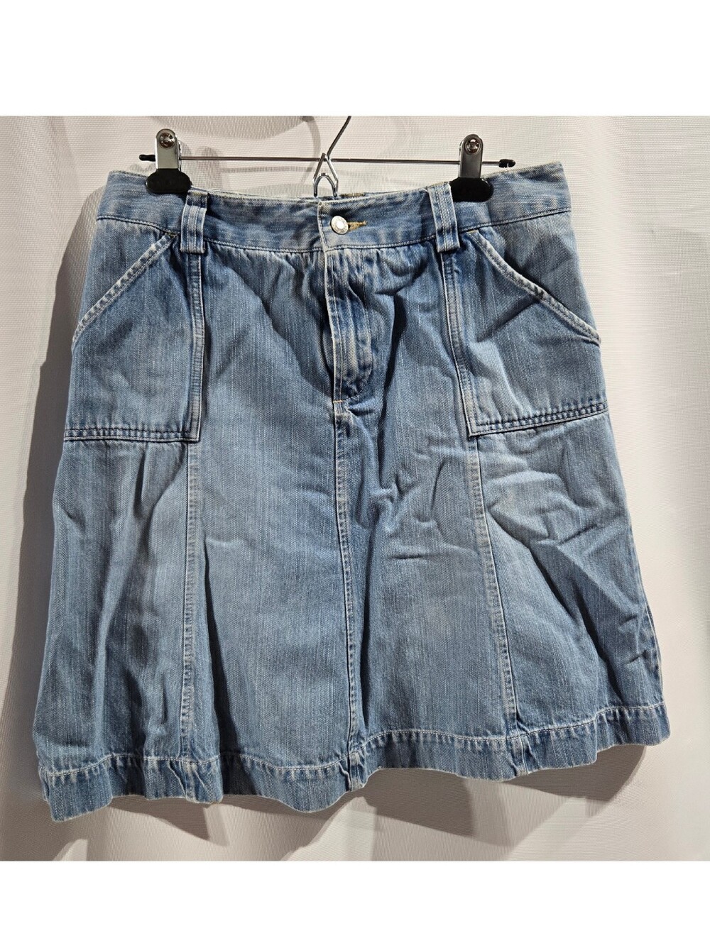 Edddie Bauer Blue Jean Skirt Sz 8 Like New!High Quality - Picture 2 of 12